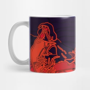 World Cup Cricket Batsman red Mug